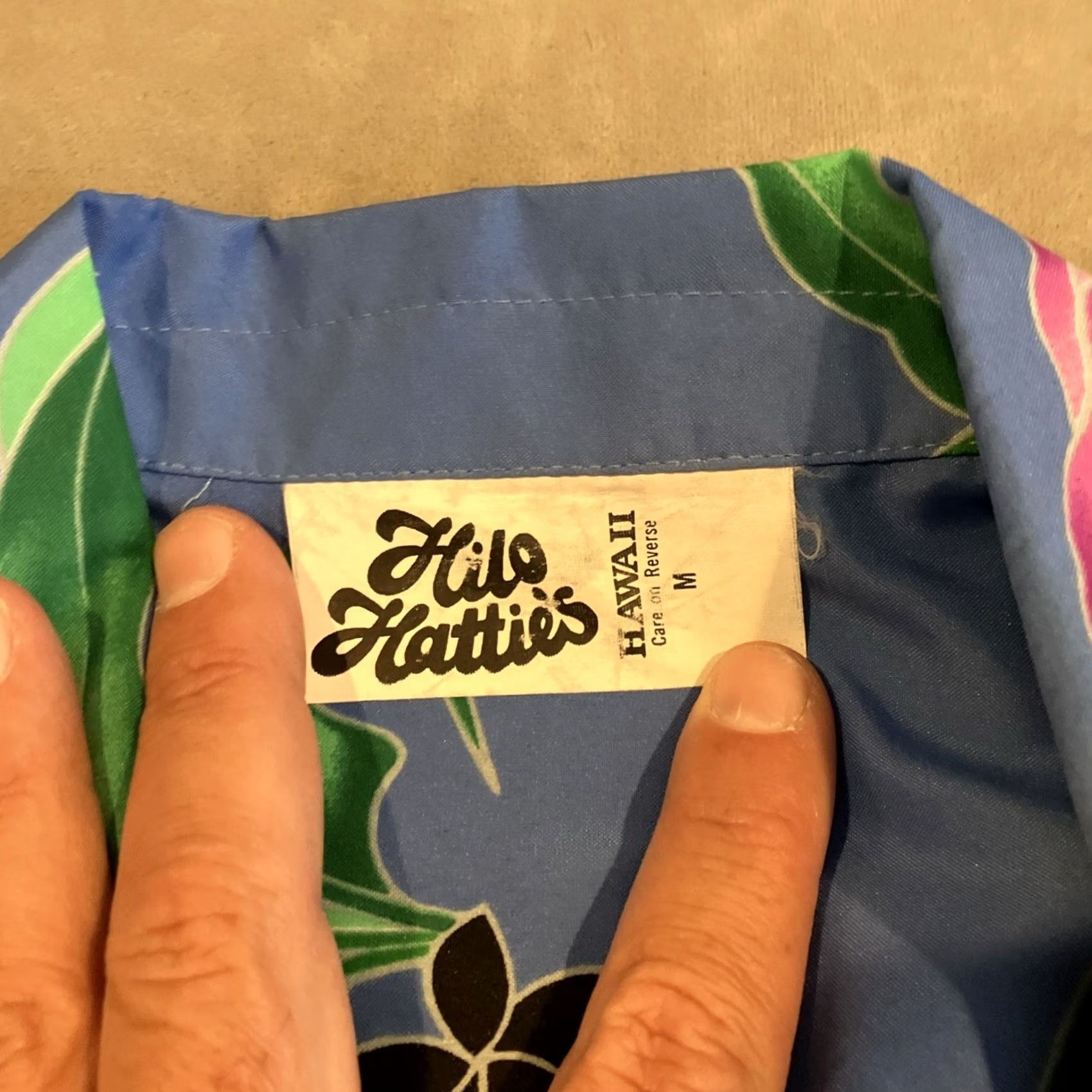 Hilo Hattie VINTAGE Hilo Hattie Blue Floral Hawaiian Aloha Shirt Calla Lily Medium Size US M / EU 48-50 / 2 - 4 Thumbnail