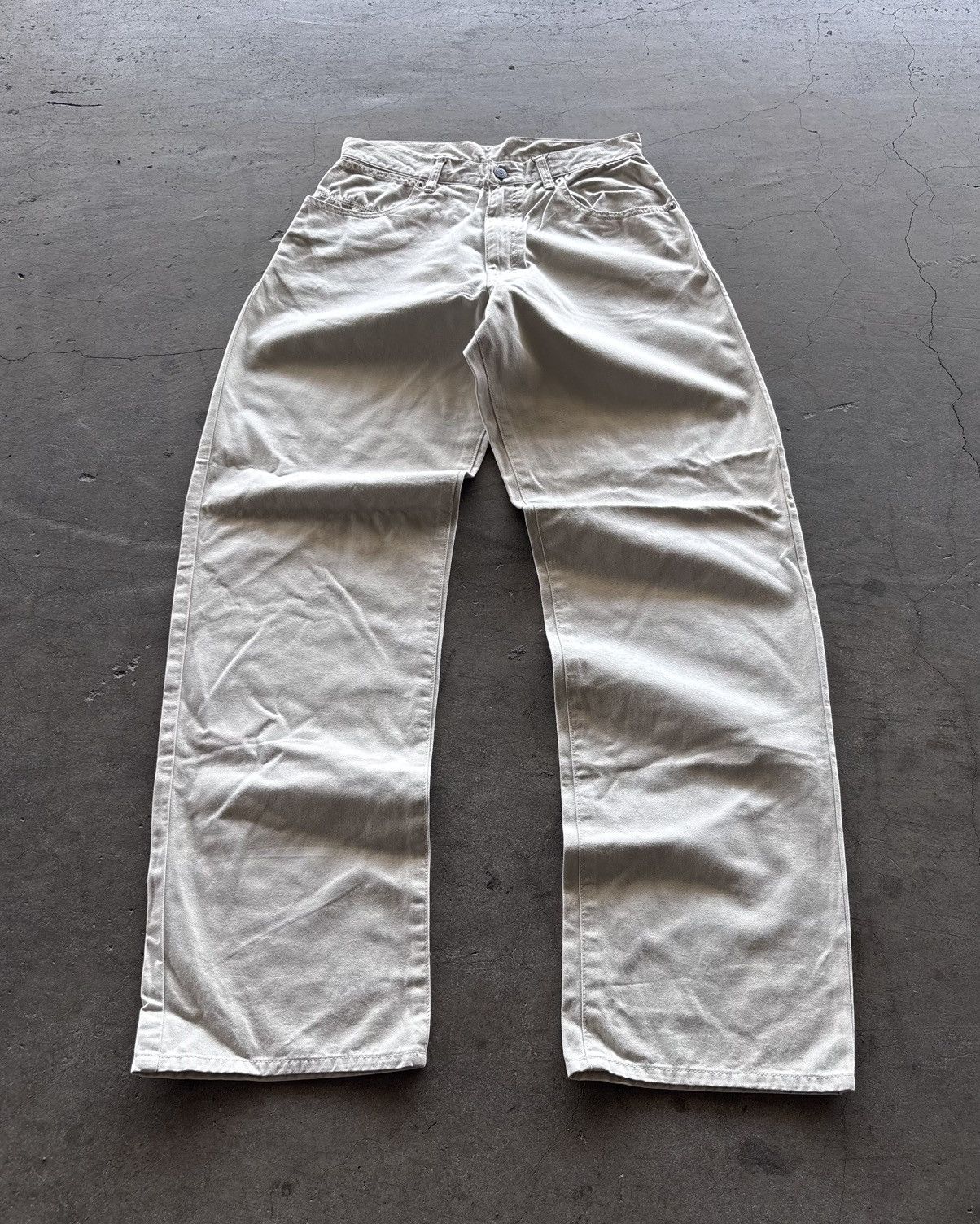 Japanese Brand Japanese Beige Denim Pants Size US 30 / EU 46 - 1 Thumbnail