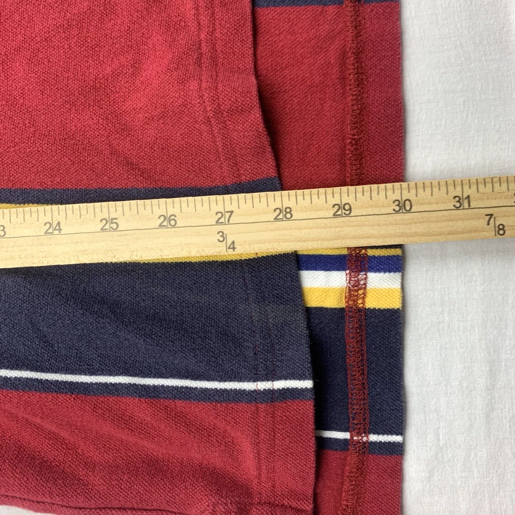 Chaps VINTAGE Ralph Lauren Chaps Polo Shirt Men Large Red Striped Collared Short Sleeve Preppy 90s Size US L / EU 52-54 / 3 - 5 Thumbnail