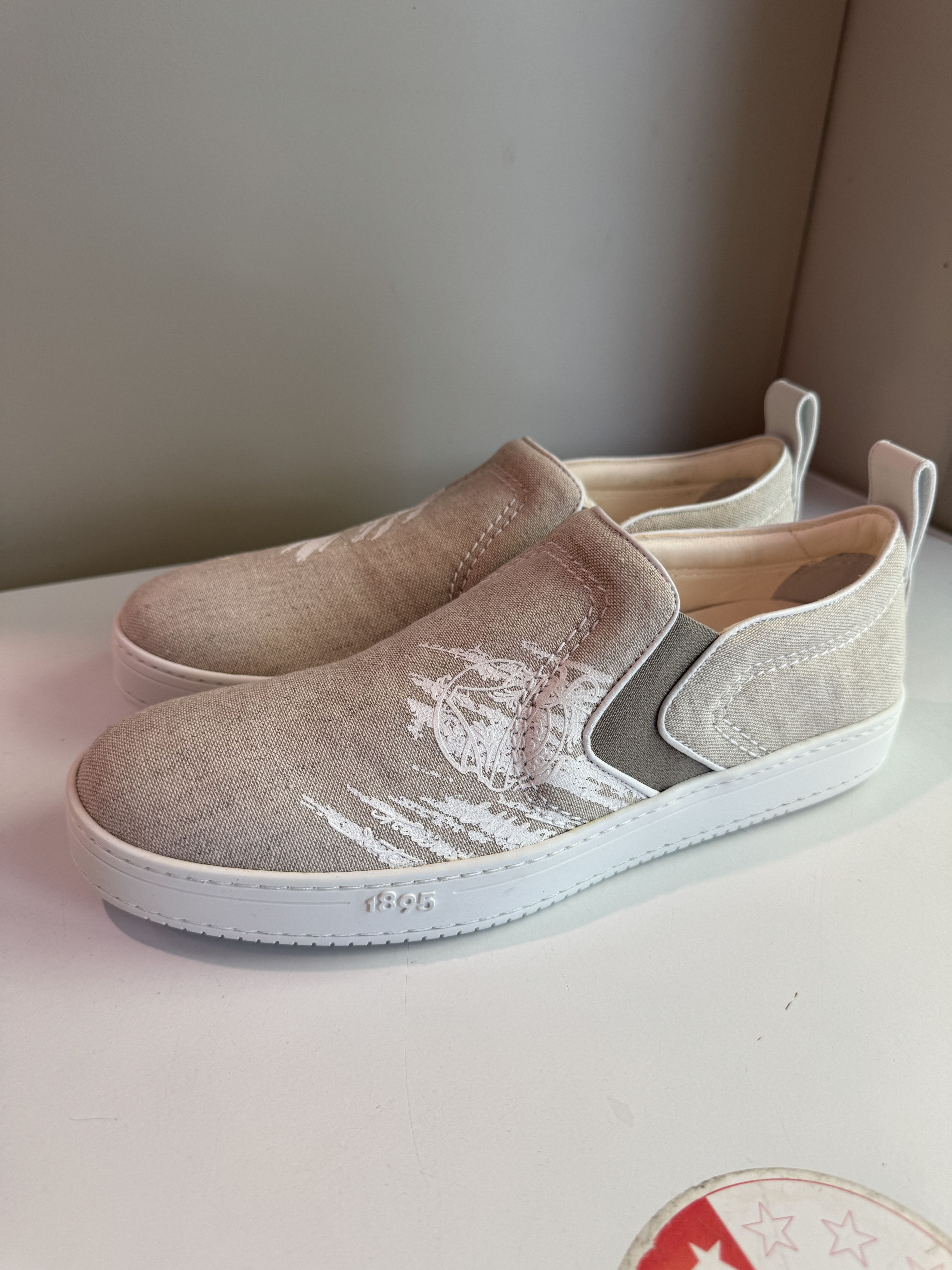 Berluti Berluti - Playtime Cotton Beige Low Top Sneakers Size US 9 / EU 42 - 2 Thumbnail