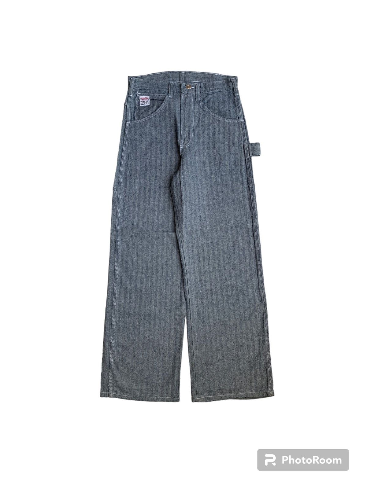 image of Made In USA x Pointer Vintage 70’S Pointer Brand Carpenter Pants in Hickory Stripe, Men's (Size 28)