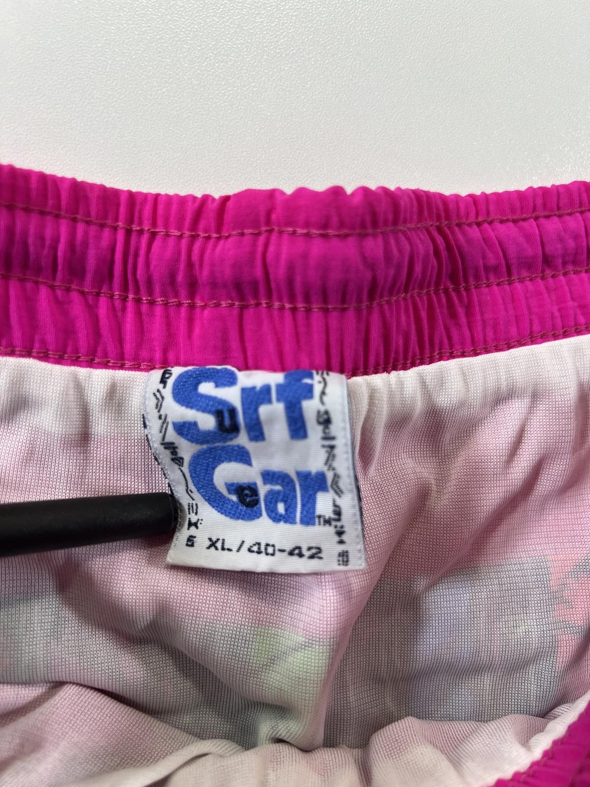 Other Vintage Pink Swim Shorts with Multicolour Patterned M Size US 36 / EU 52 - 4 Thumbnail