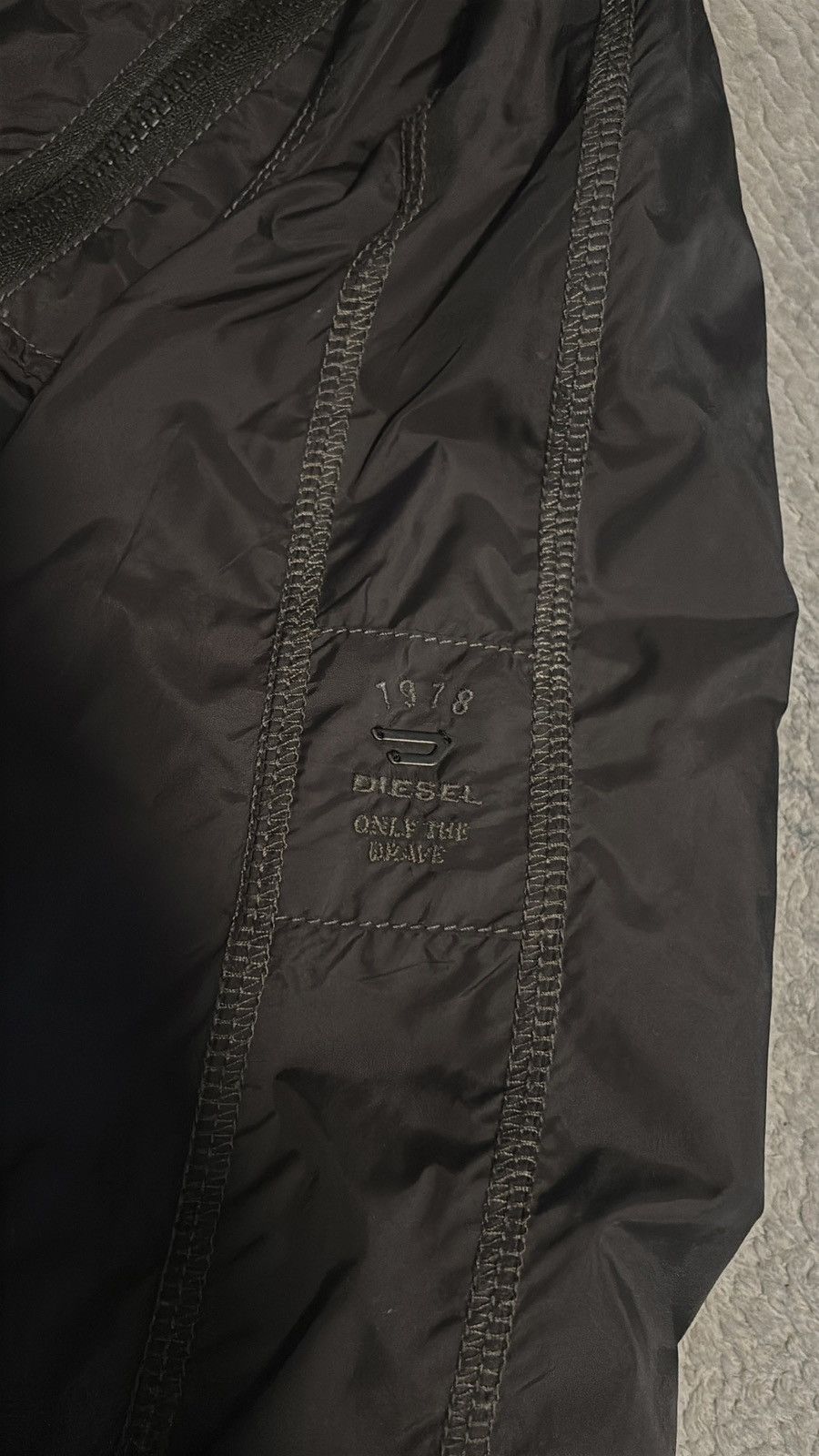 Diesel Vintage diesel Moto style nylon windbreaker jacket Size US XL / EU 56 / 4 - 3 Thumbnail