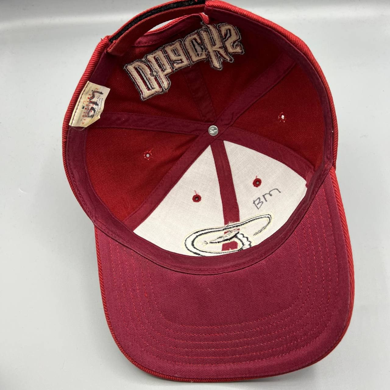 MLB Arizona Diamondbacks Hat Men Red MLB Strap Back Cap Cotton Size ONE SIZE - 5 Thumbnail