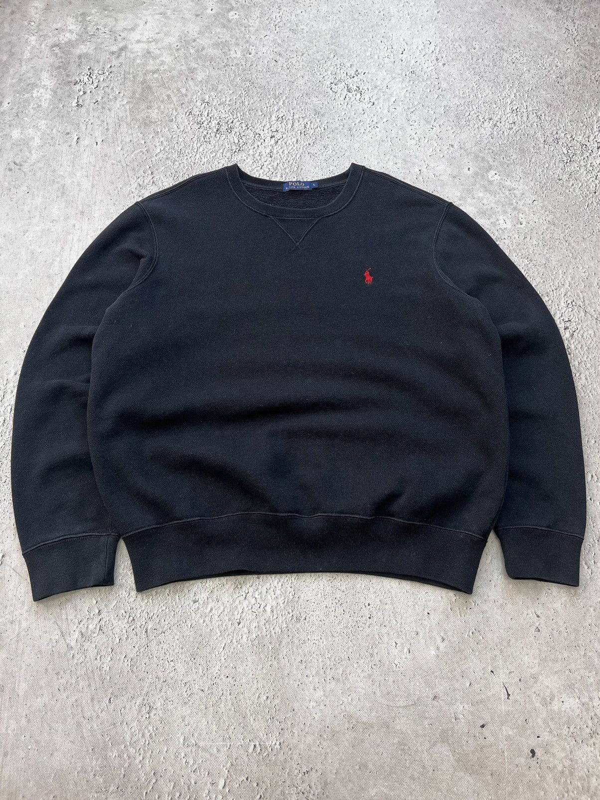 Polo Ralph Lauren × Vintage Polo Ralph Lauren L big logo sweatshirt long sleeve knit Size US L / EU 52-54 / 3 - 1 Thumbnail