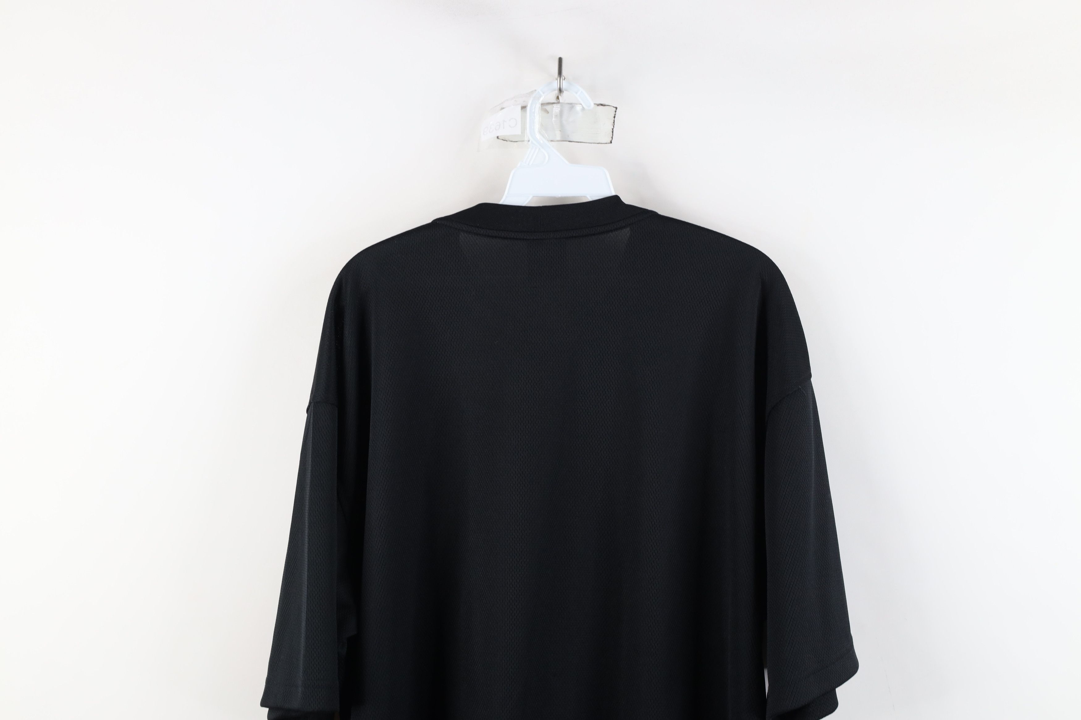 Nike × Vintage Vintage Nike Mini Swoosh Knit Short Sleeve T-Shirt Black Size US XL / EU 56 / 4 - 11 Thumbnail