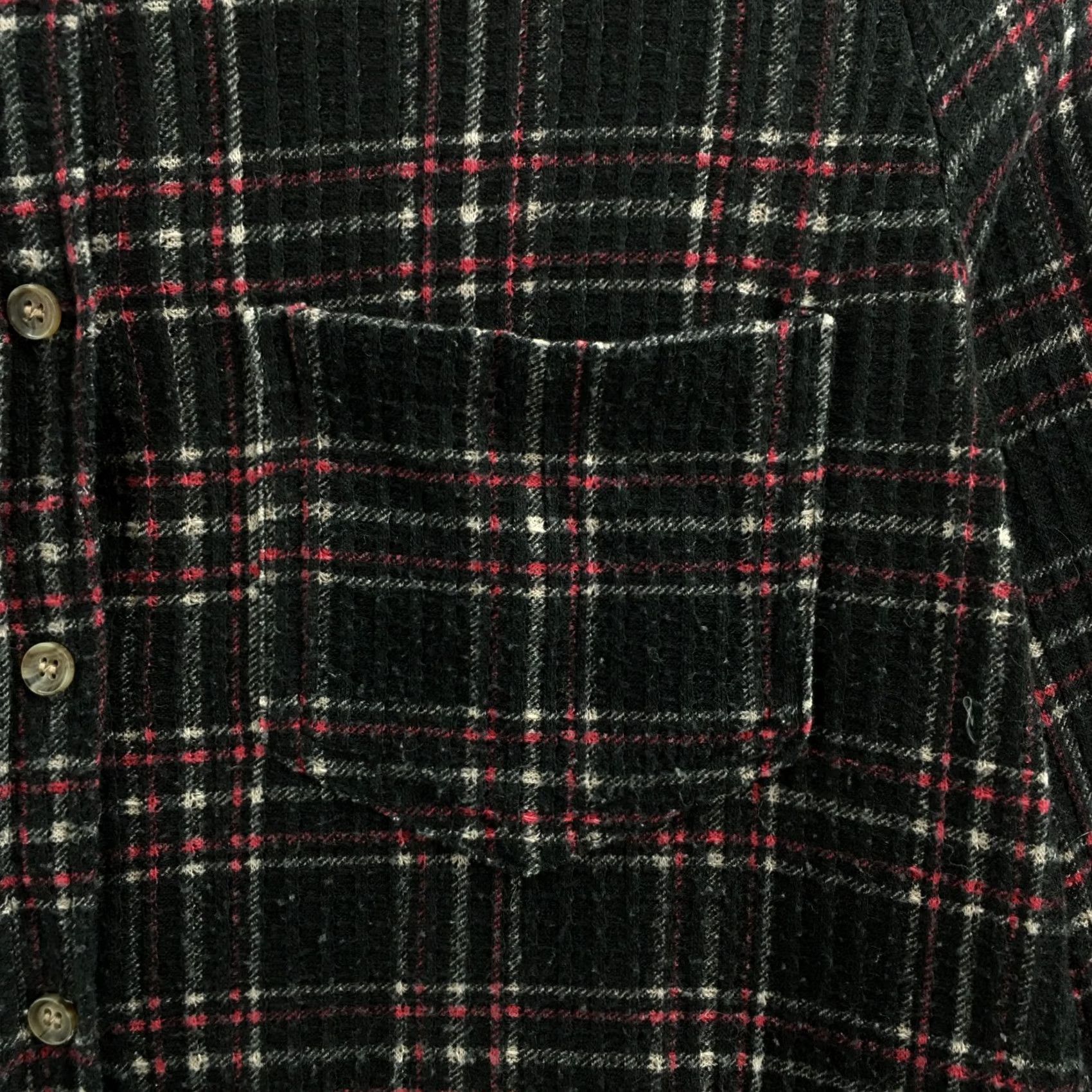 Vintage Daytrip Shirt Womens Button Up Plaid Black Long Sleeve Collared Large Size L / US 10 / IT 46 - 4 Thumbnail