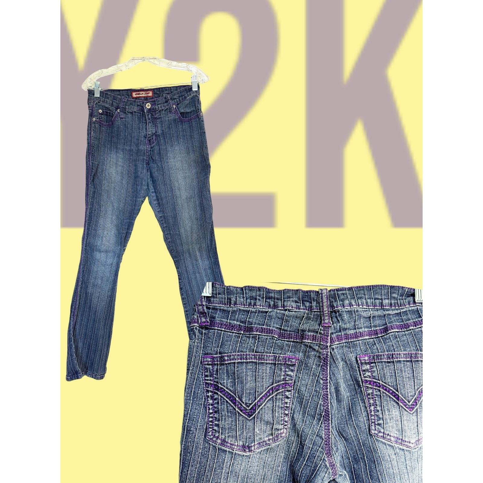 Vintage Y2K Flare Jeans Vintage streetwear Juniors size 11 Size 30" / US 8 / IT 44 - 1 Thumbnail