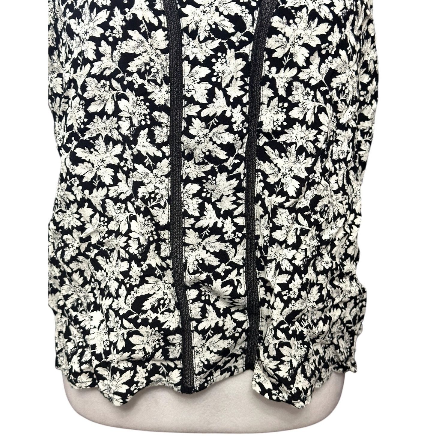 Treasure & Bond Treasure & Bond Camisole Tank Floral Lace Straps Black/White Size M / US 6-8 / IT 42-44 - 4 Thumbnail