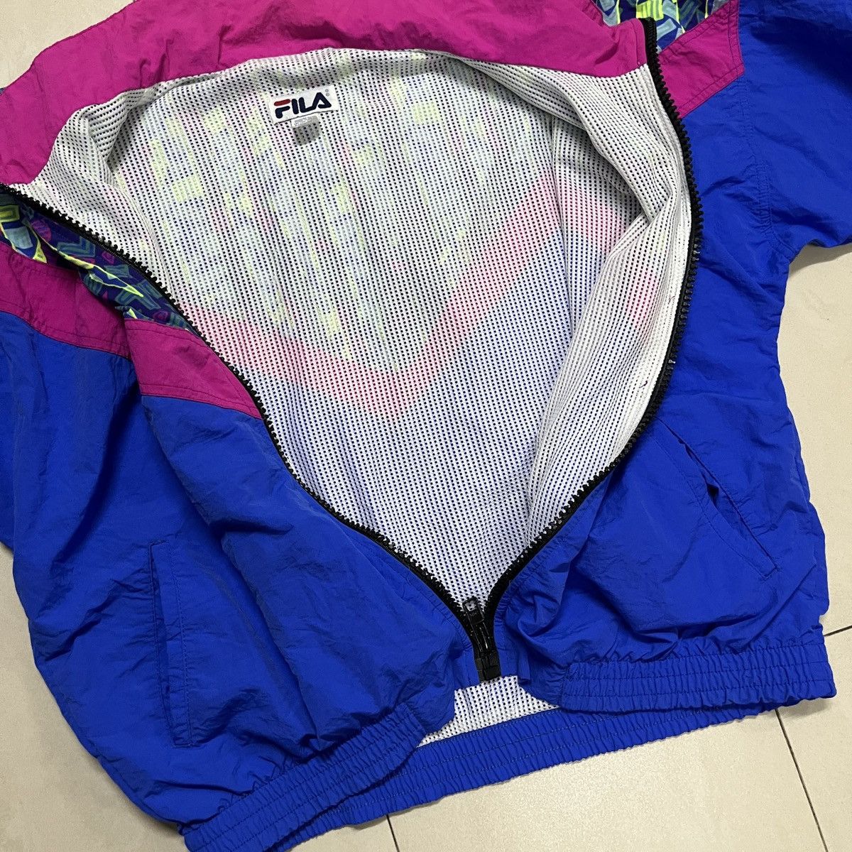 Fila × Vintage Vintage Fila Retro Windbreaker Jacket Size US XL / EU 56 / 4 - 8 Thumbnail