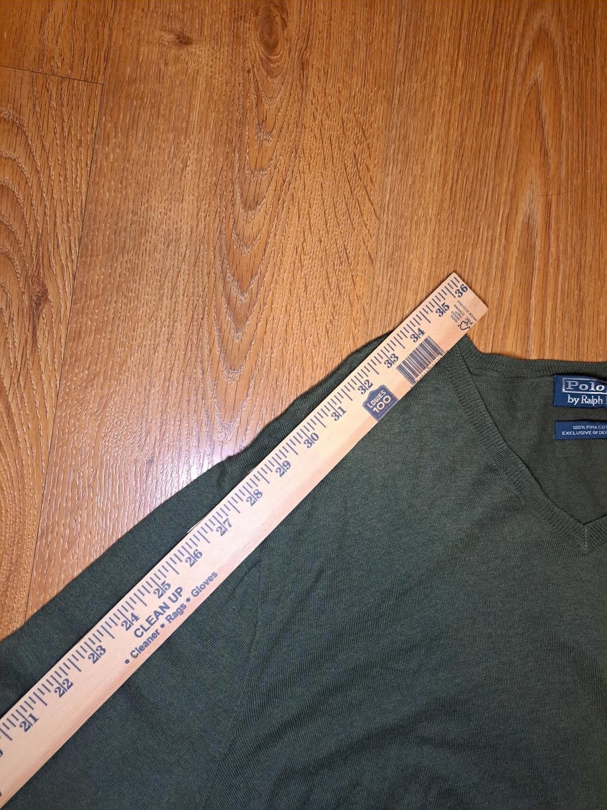 Polo Ralph Lauren VINTAGE Polo Ralph Lauren Sweater Mens XL Green Pima Cotton Size US XL / EU 56 / 4 - 6 Thumbnail