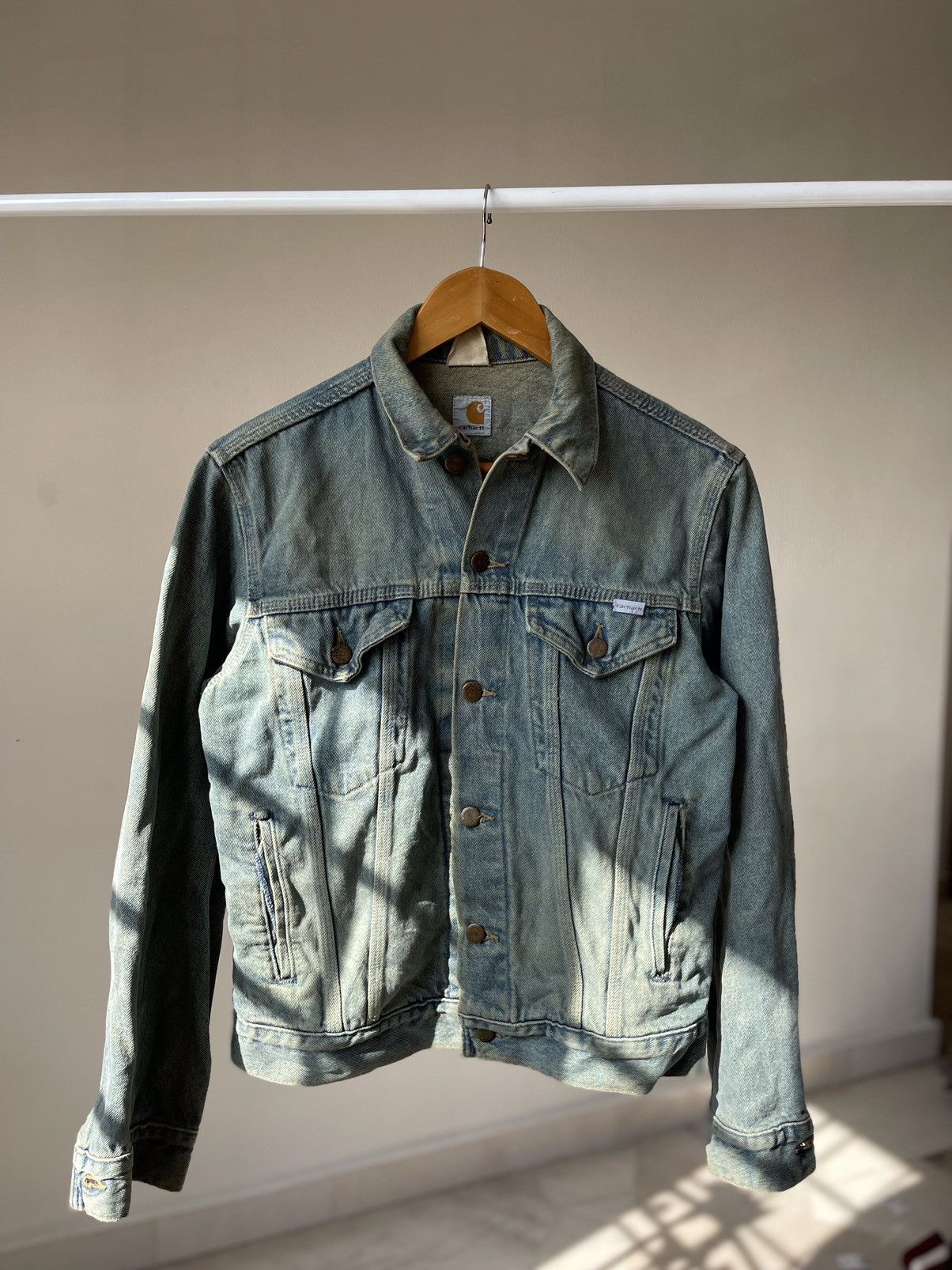 Carhartt × Vintage 1889-1989 100year Carhartt Denim Jacket Size US S / EU 44-46 / 1 - 4 Thumbnail