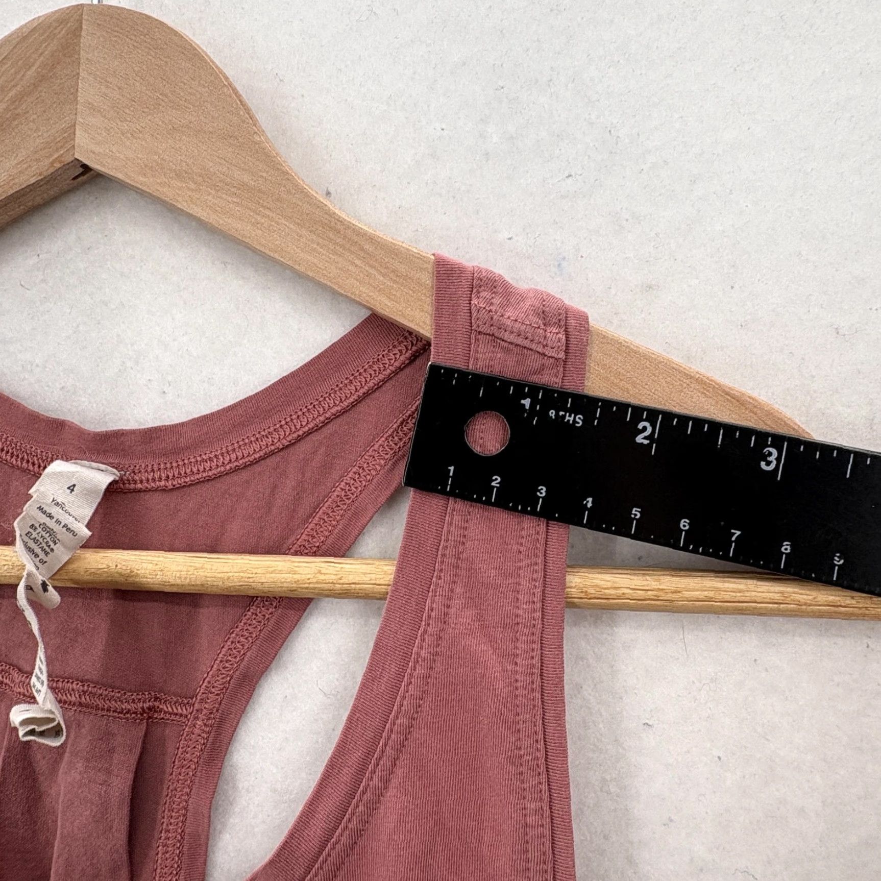 Lululemon Lululemon Tank Top Womens 4 Mauve Pima Cotton Racerback Pleated Back Athletic Shirt Sleeveless Yoga Gym Running Size S / US 4 / IT 40 - 6 Thumbnail