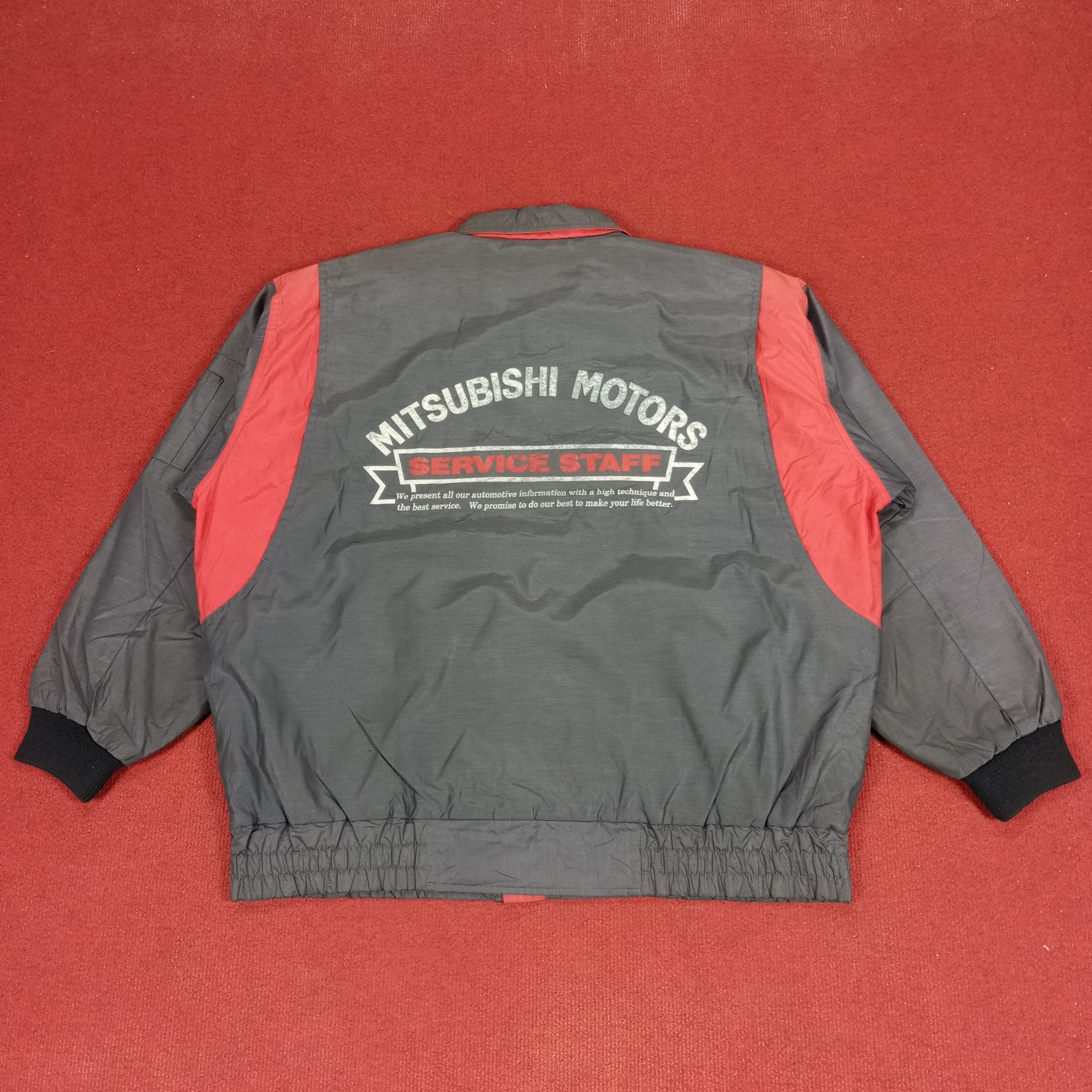 Japanese Brand Mitsubishi Motors Japanese Motorsports Brand Workwear Jacket Size US XL / EU 56 / 4 - 1 Thumbnail