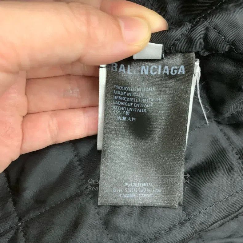 Balenciaga Balenciaga Black Big Logo Wool Cotton Jacket Size US S / EU 44-46 / 1 - 7 Thumbnail