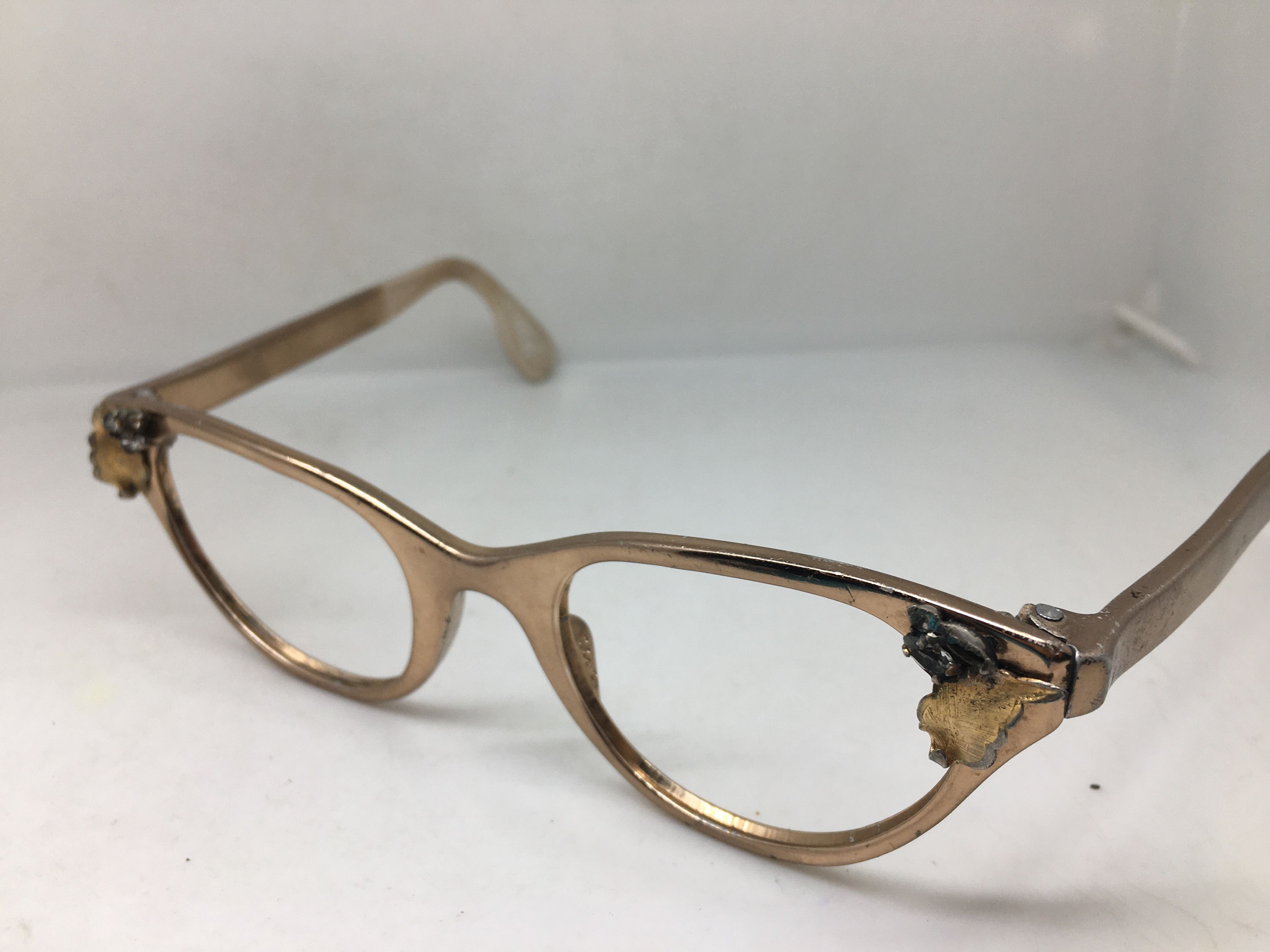 Vintage Vintage 50s TURA Woman Aluminum Brown Cateye Eyeglasses Size ONE SIZE - 3 Thumbnail