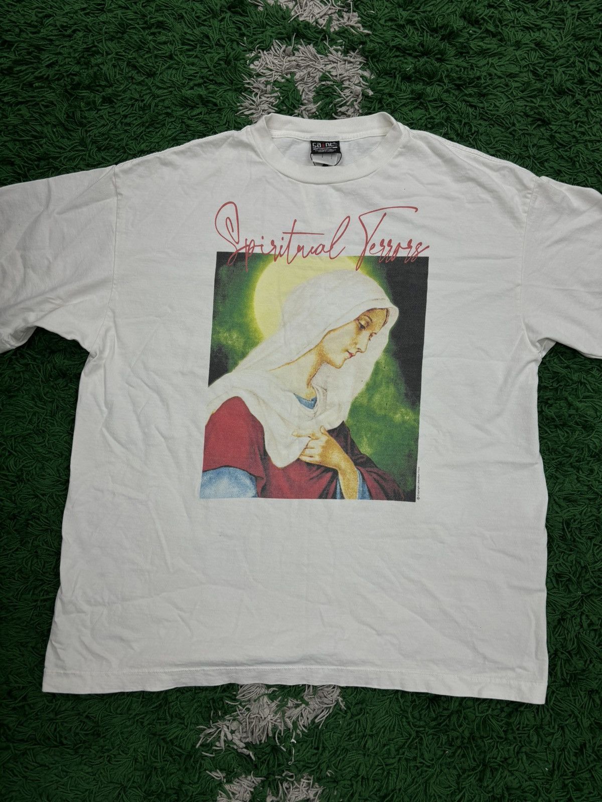 image of Saint Michael T Shirt in White, Men's (Size 2XL)