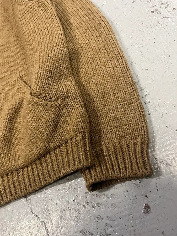 Dolce & Gabbana 1990s Dolce & Gabbana Camel Wool Zip-Up Sweater Size US M / EU 48-50 / 2 - 6 Thumbnail