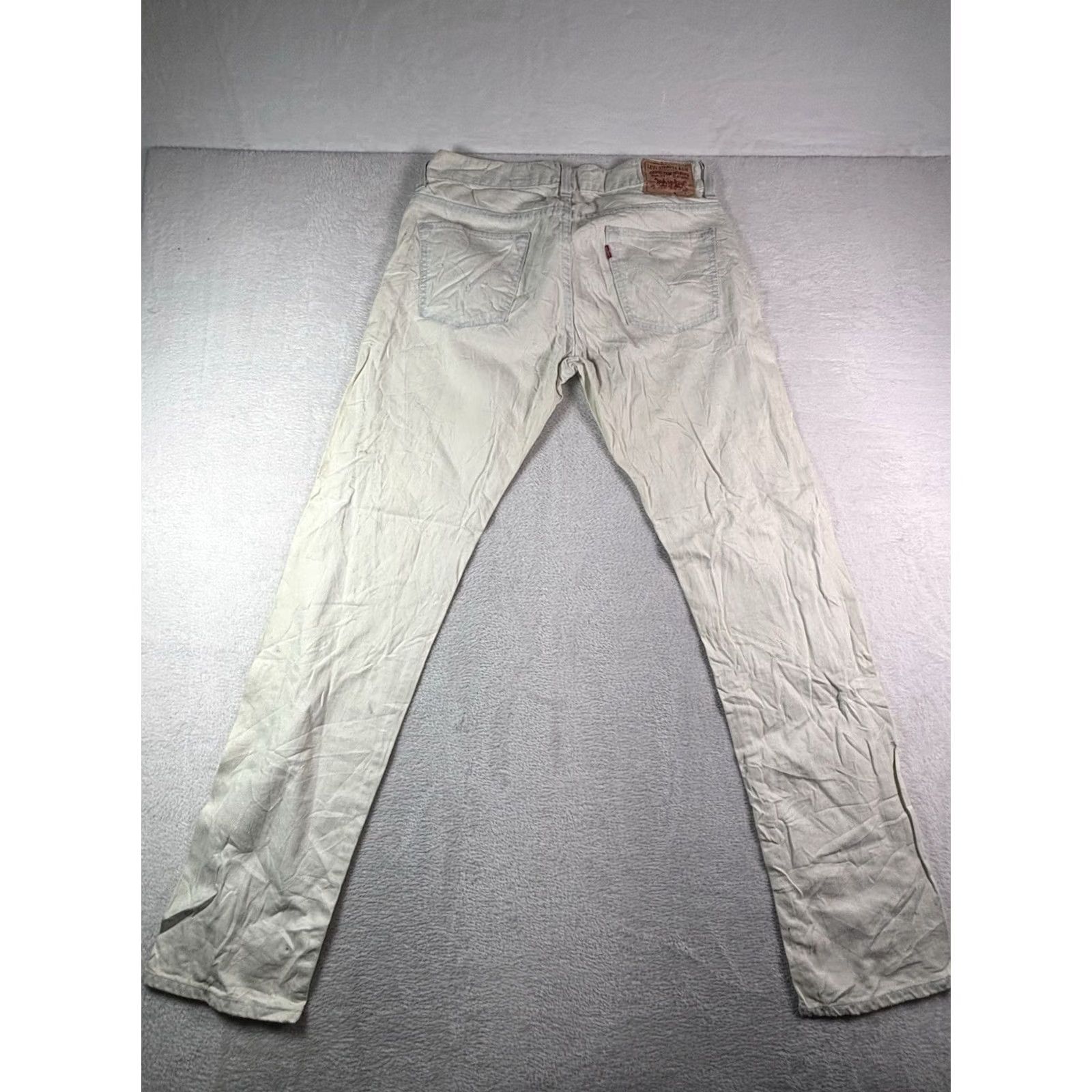 Levi's VINTAGE Levi's 511 Jeans Slim Fit White Denim Mens 34x32 Slim Stretch 5-Pocket USA 90s Size US 34 / EU 50 - 2 Thumbnail