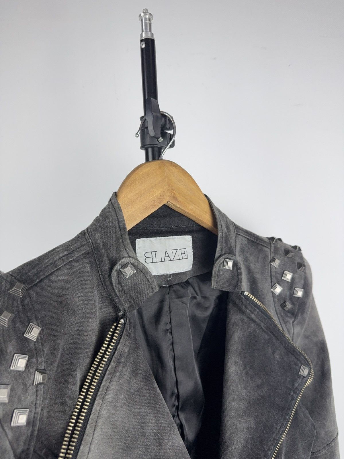Japanese Brand Goth Studded Biker Moto Punk Rock Jacket Distressed Punk Y2K Size S / US 4 / IT 40 - 3 Thumbnail