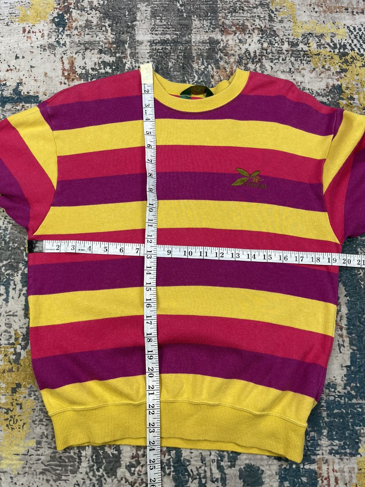 Palmes Vtg Arnold Palmer Thicket Striped Long Sleeve Ringer Size S / US 4 / IT 40 - 7 Thumbnail