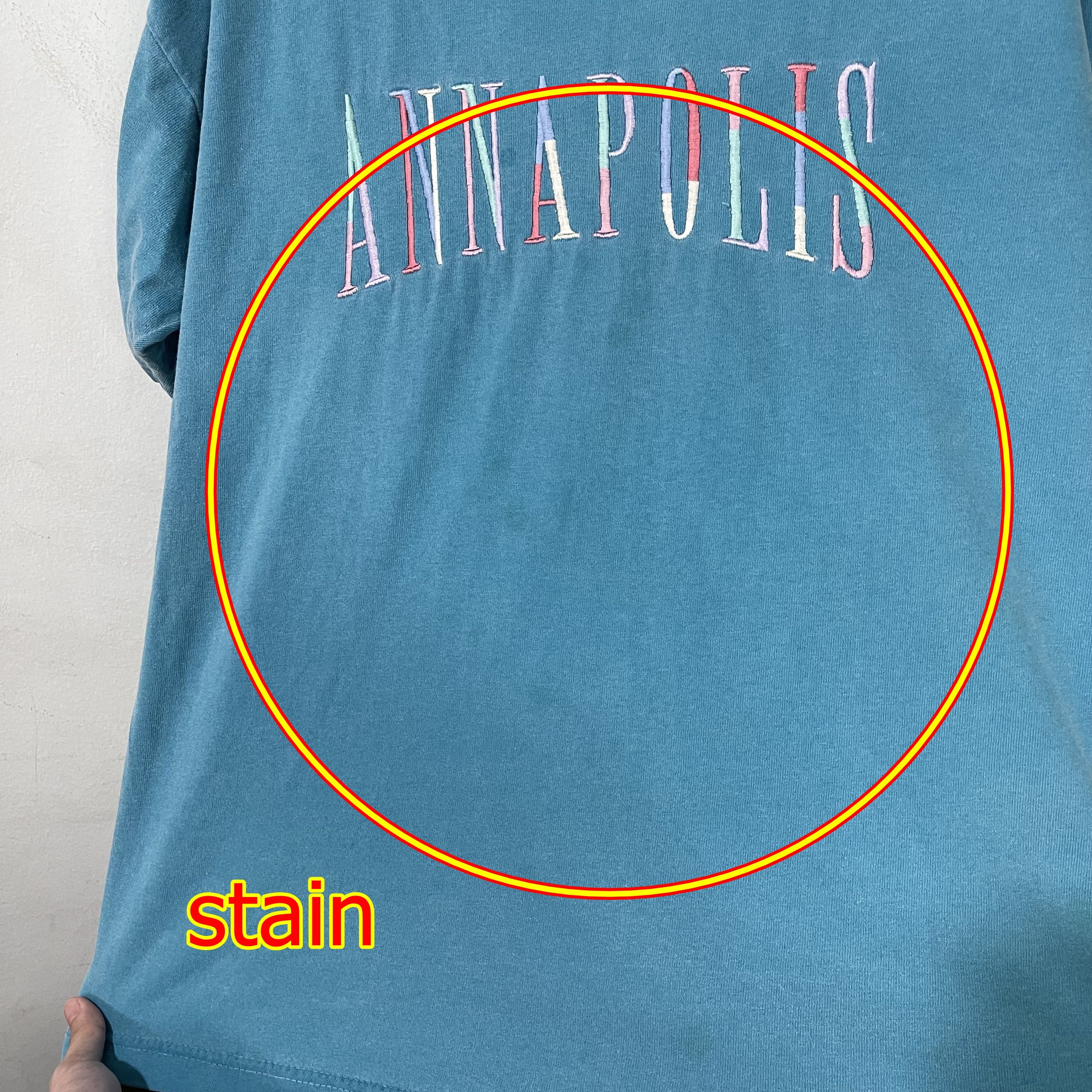 Vintage Vintage 90s Annapolis Embroidery T-Shirt Size US L / EU 52-54 / 3 - 6 Thumbnail