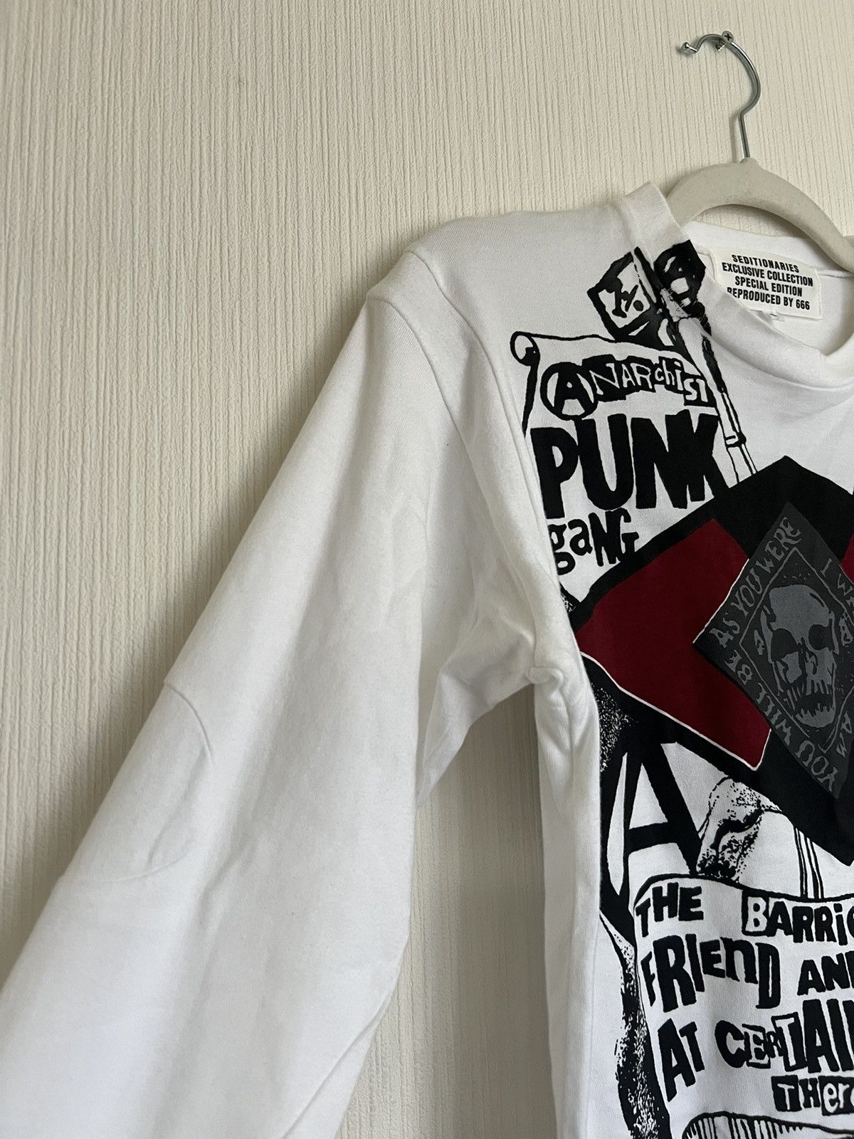 A.F.F.A. Vintage 1980s AFFA Seditionaries Anarchy Punk Muslin Sweater Size US S / EU 44-46 / 1 - 4 Thumbnail