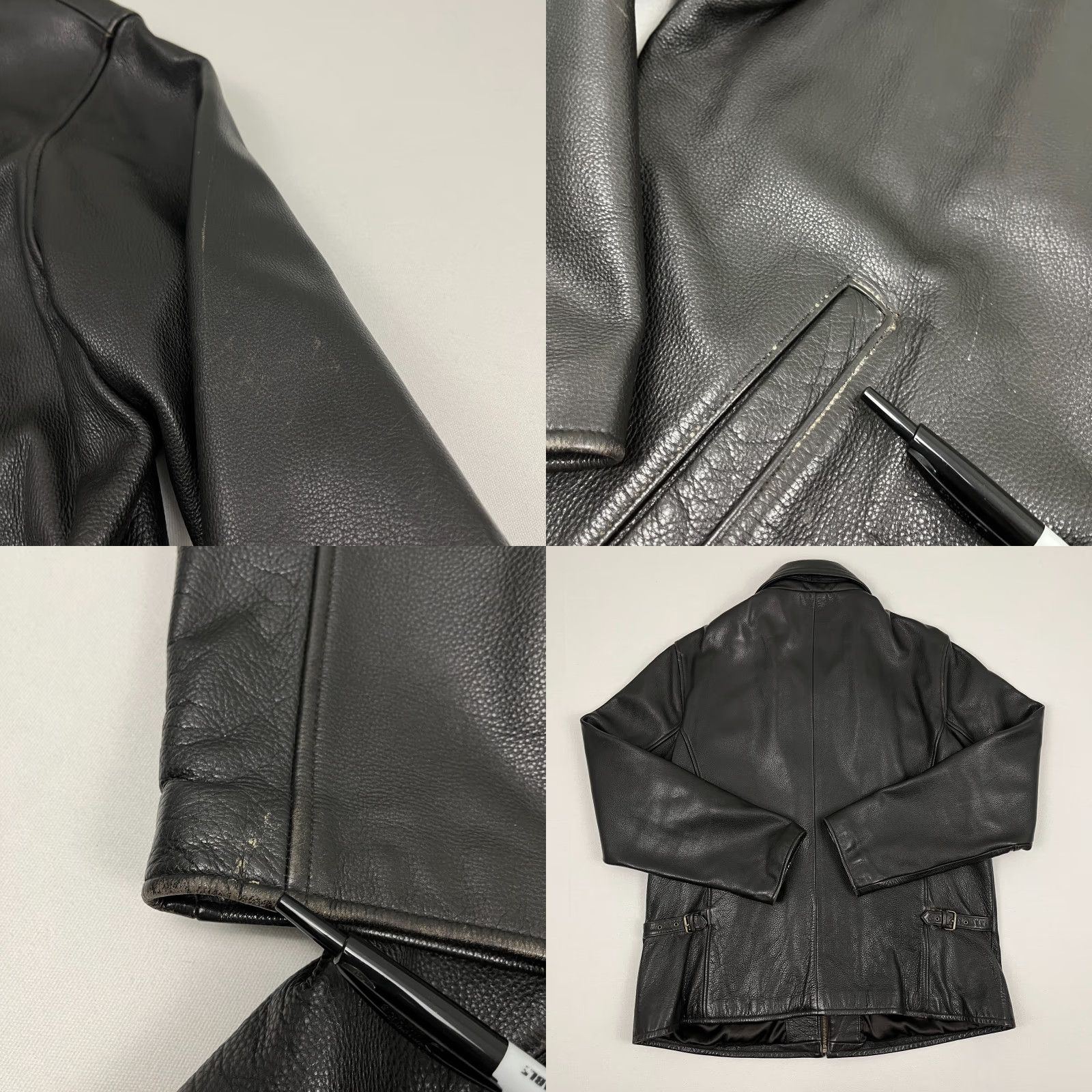 Eddie Bauer VTG Eddie Bauer Stine Jacket Women XL Tall Mens L Soft Leather Black Motorcycle Jacket Overcoat, 90s Classic Retro Riding Casual Workwear Size L / US 10 / IT 46 - 8 Thumbnail