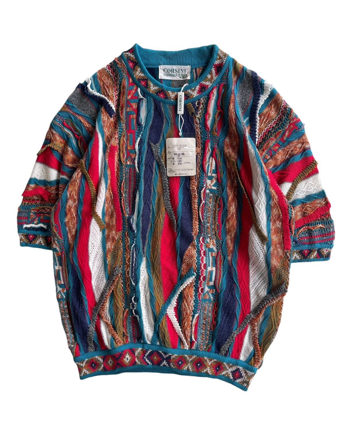 Coogi Corsini 3D Sweater Knitted Coogi Style Size US M / EU 48-50 / 2 - 2 Thumbnail