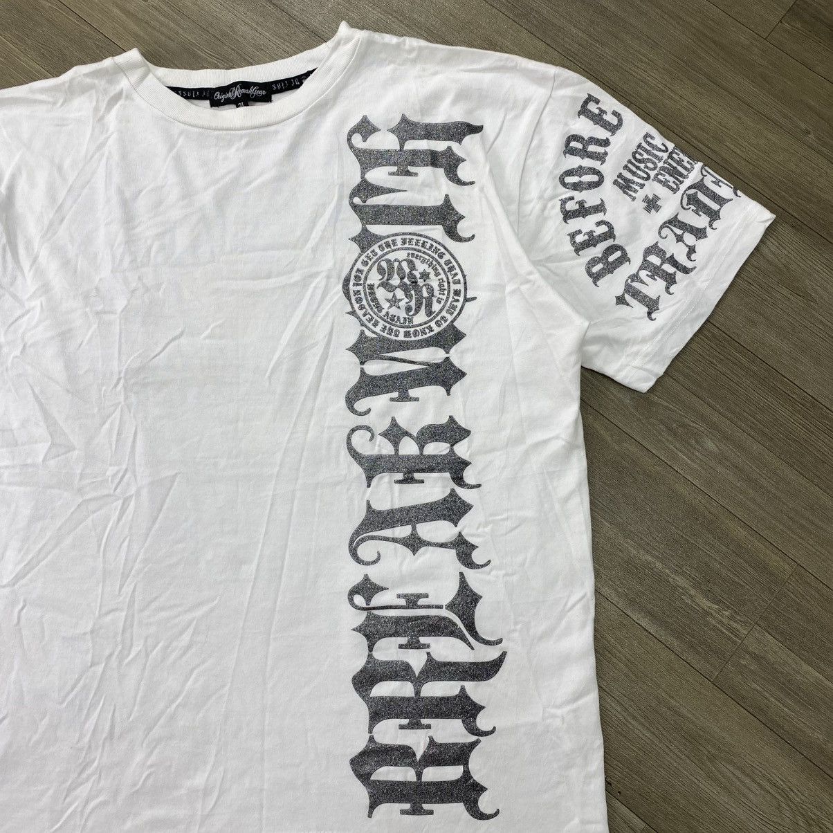 If Six Was Nine 2000s Remak Gear Tribal Poem Skulls Cross Gothic Y2K Tshirt Size US XL / EU 56 / 4 - 17 Thumbnail