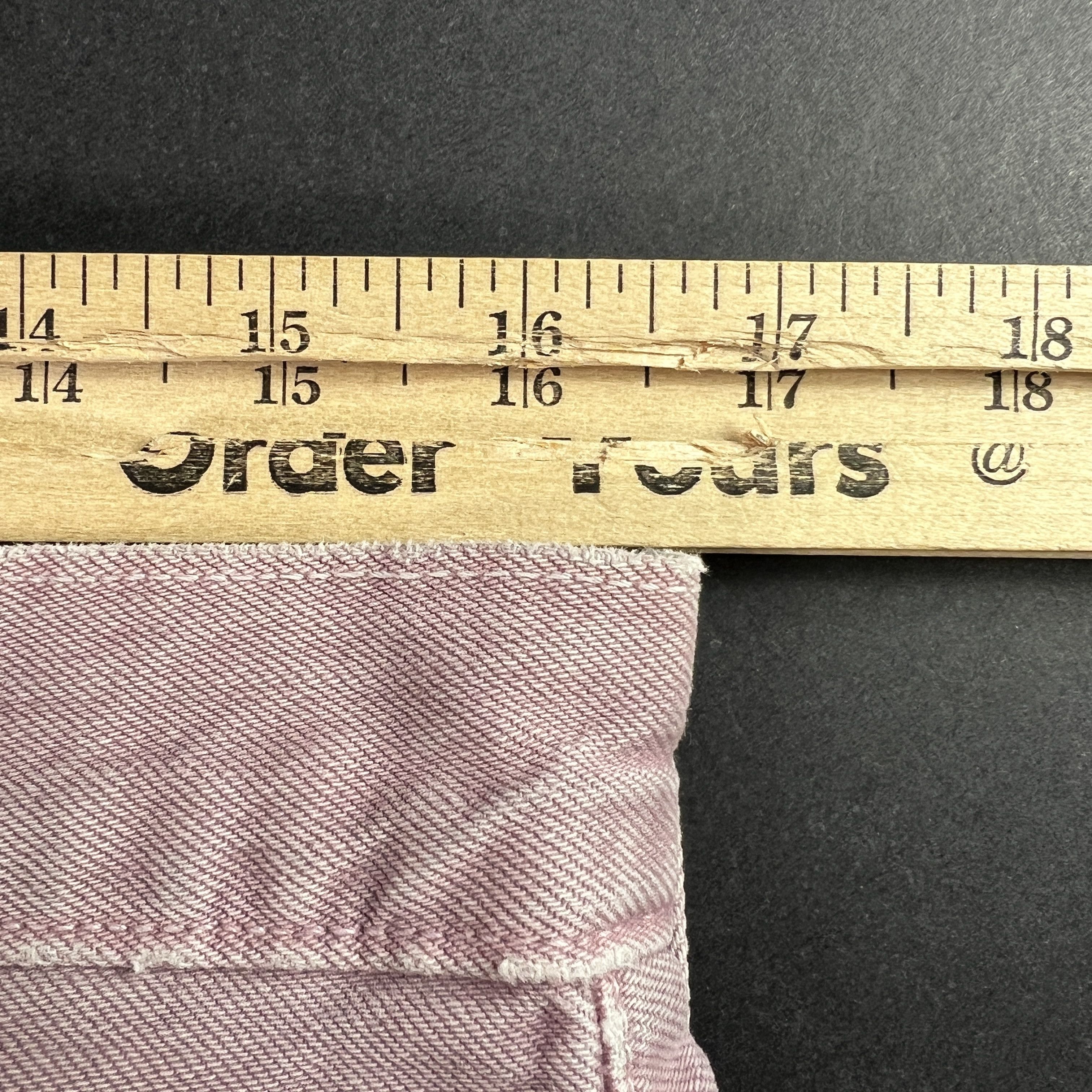 Levi's Y2K Levis Jeans Mid Rise Ankle Straight Purple Raw Hem Denim Size 29" - 24 Thumbnail