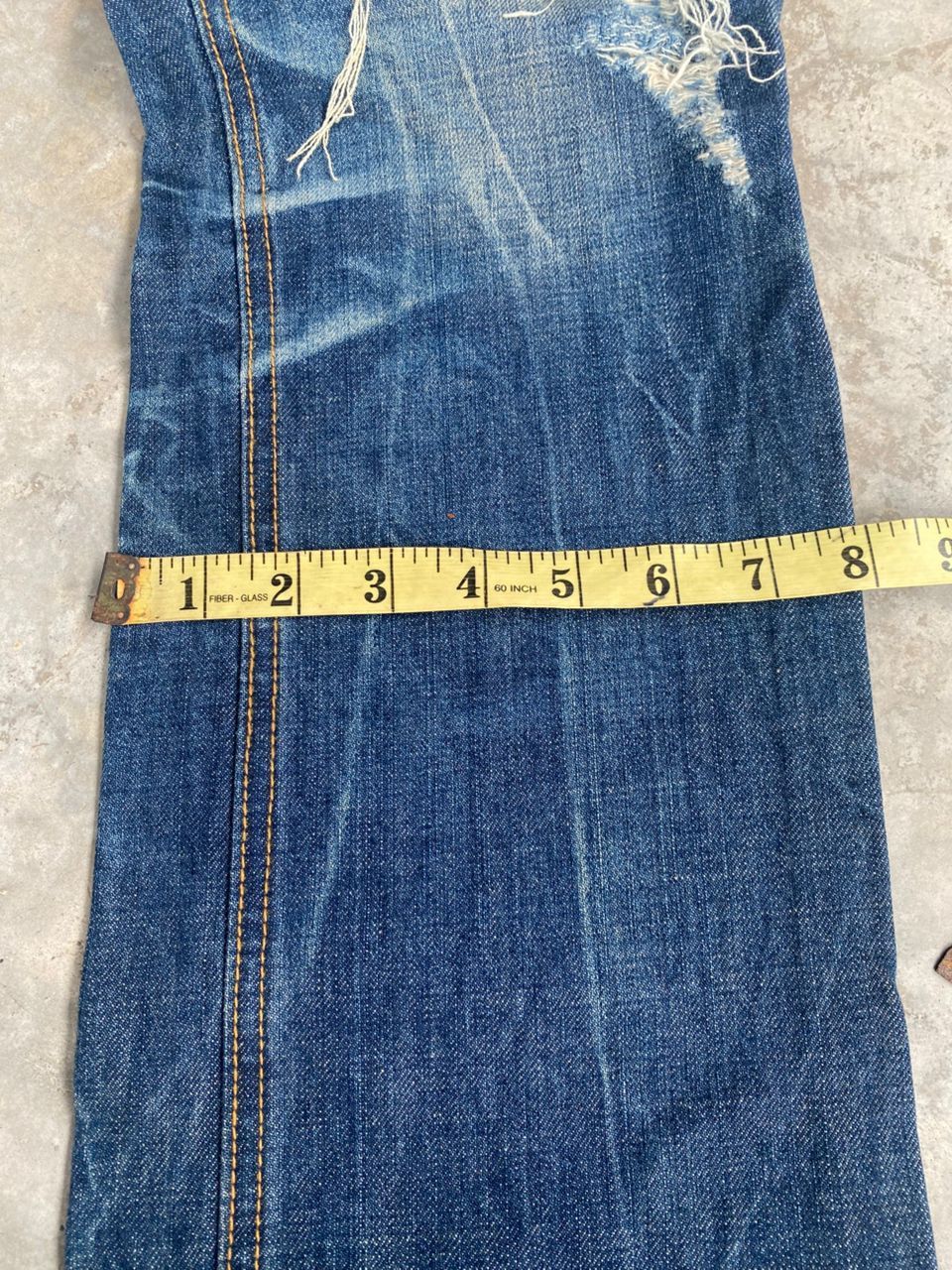 If Six Was Nine 💥FLARE💥SOUL FRANKY AMERICAN STYLE DISTRESSED DENIM Size US 33 - 5 Thumbnail