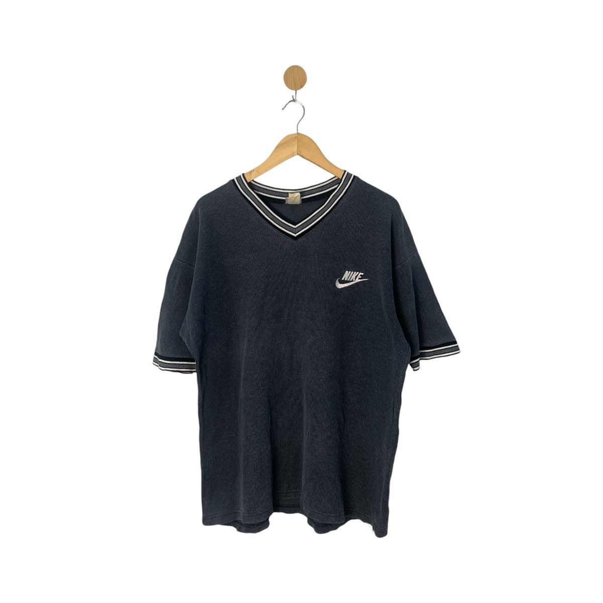 Nike × Vintage Nike Sweatshirt Short sleeve 90s large Size US L / EU 52-54 / 3 - 1 Thumbnail