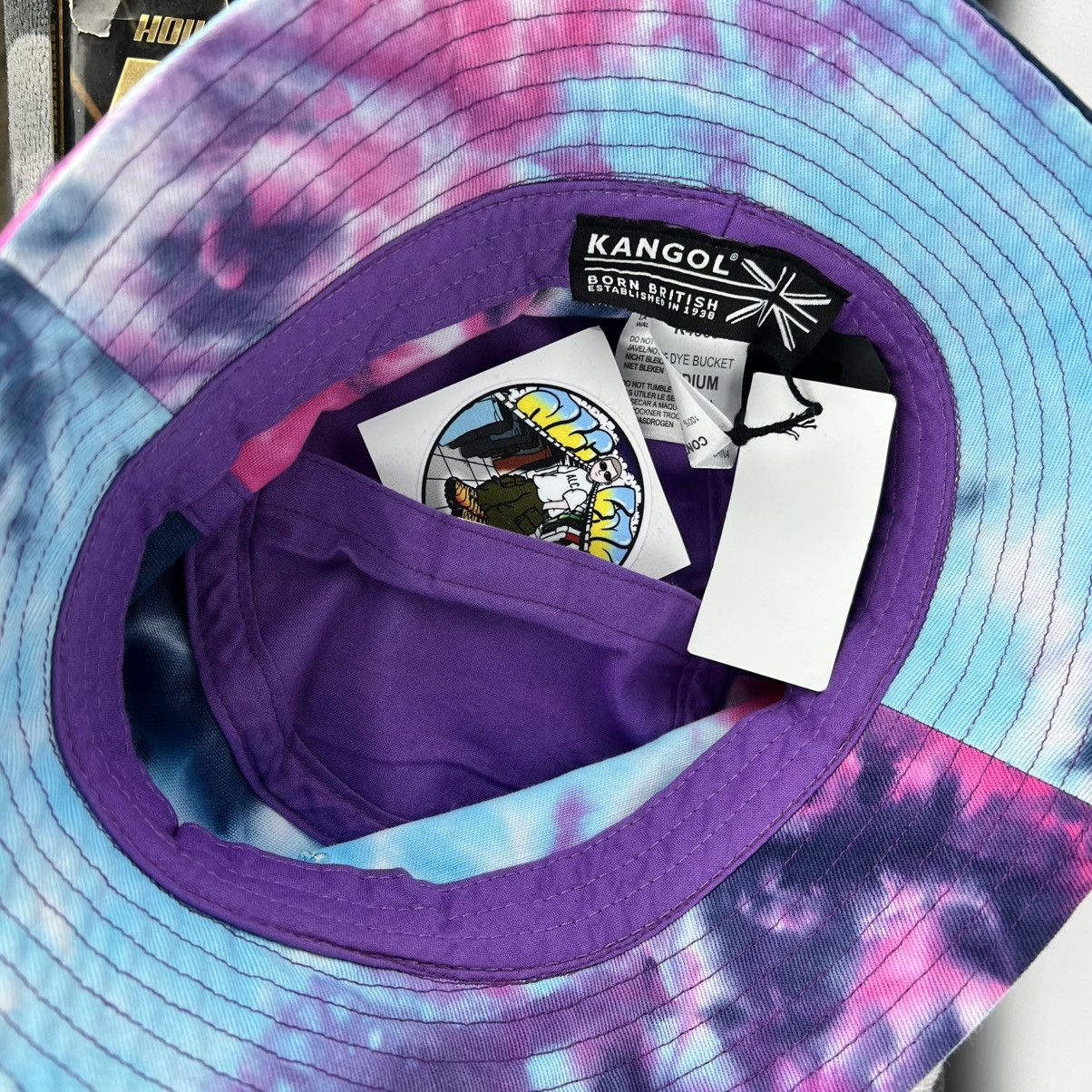 Kangol Tie-dye Kangol Bucket Hat Secret Pocket Palace Fuct DGK Rare Size ONE SIZE - 6 Thumbnail