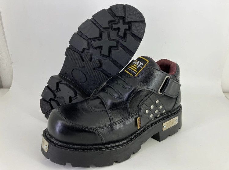 Vintage Genuine leather chunky platform shoes 90s 00s FAT Size US 10 / EU 43 - 9 Thumbnail