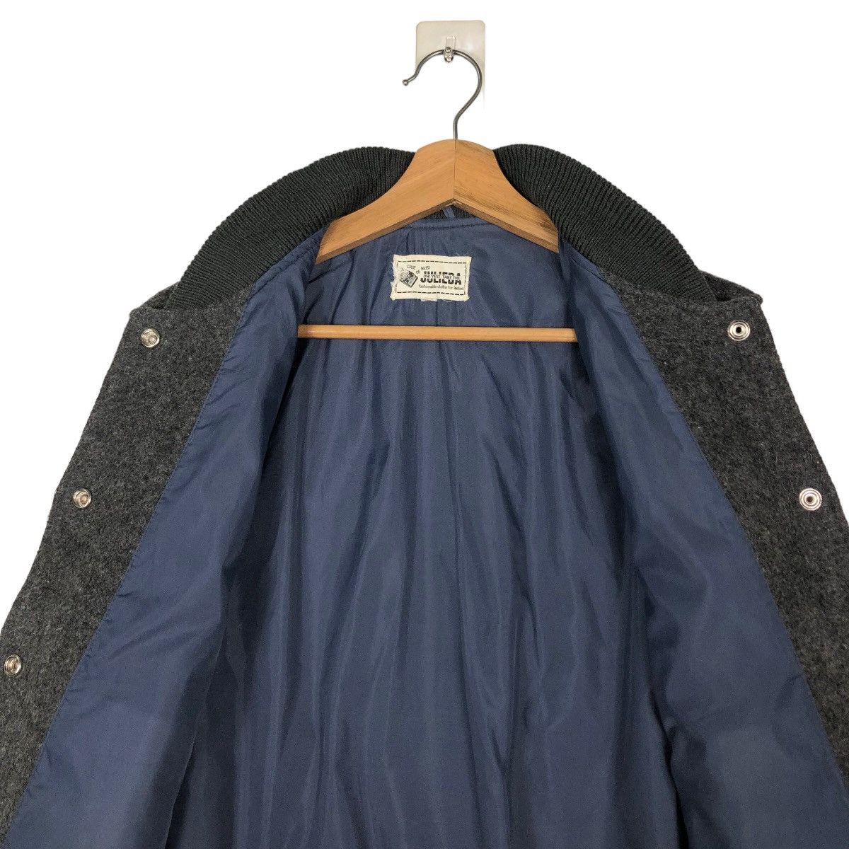 Japanese Brand 🔥Vintage Wool Varsity Jacket Snap Button Big Logo Size US S / EU 44-46 / 1 - 14 Thumbnail