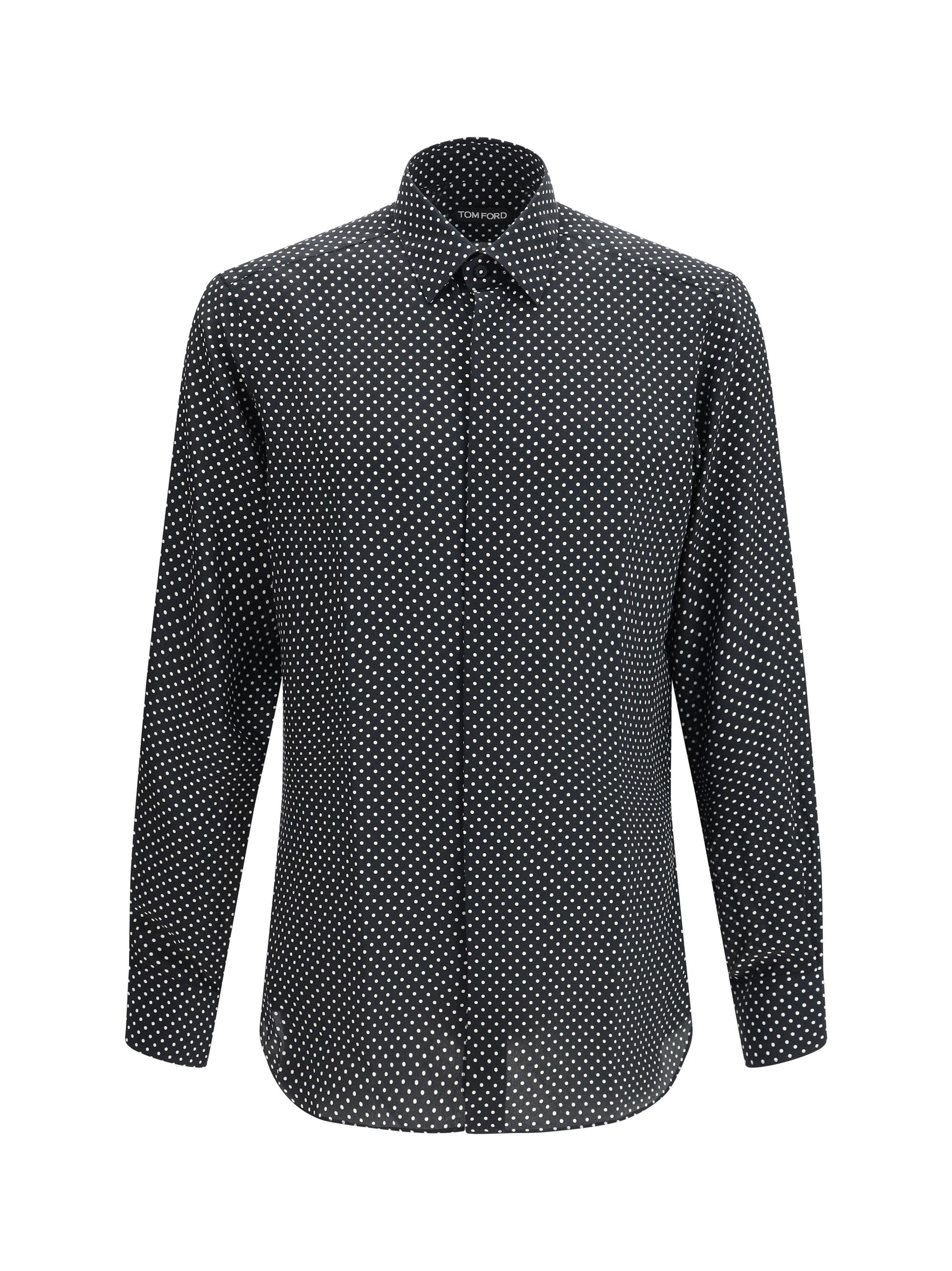 Tom Ford Crepe de Chine Polka Dot Shirt Size US XL / EU 56 / 4 - 1 Thumbnail