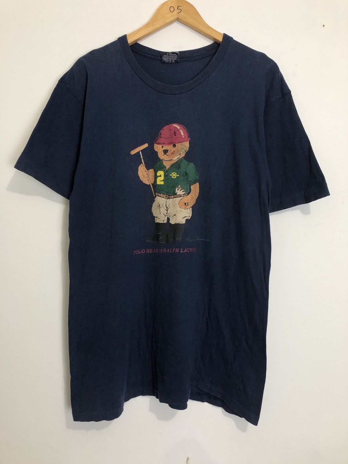 Vintage Vintage 90s Polo Bear Ralph Lauren T-Shirt Size US M / EU 48-50 / 2 - 1 Thumbnail
