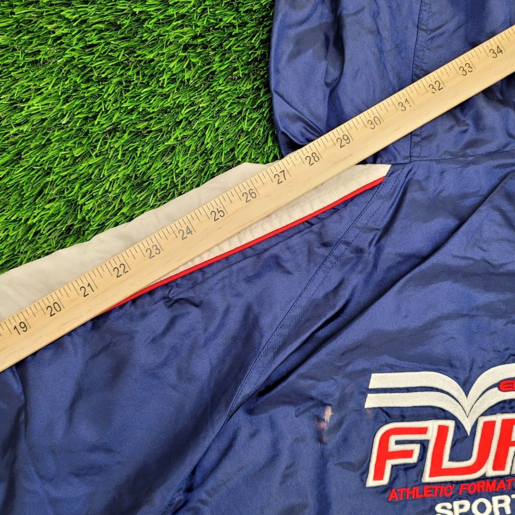 Fubu VINTAGE FUBU Jacket Womens XL Baggy Cropped 26x22 Nylon Zip Pockets Windbreaker 1990s Retro Athletic Clothing Womens Size XL / US 12-14 / IT 48-50 - 5 Thumbnail