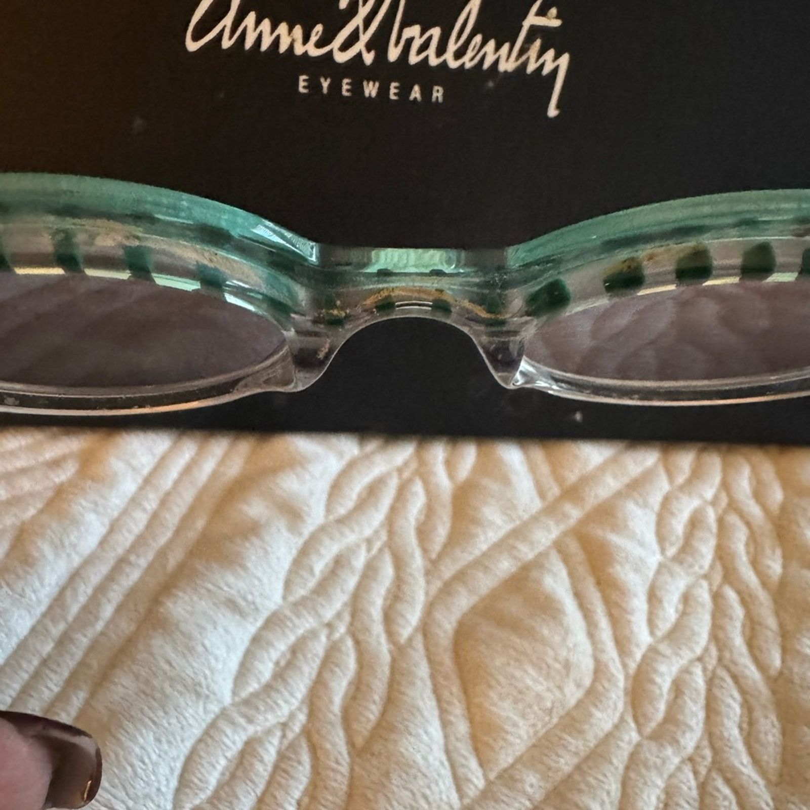 Anne & Valentin Anne & Valentin Green / Black and clear striped handmade Size ONE SIZE - 12 Thumbnail