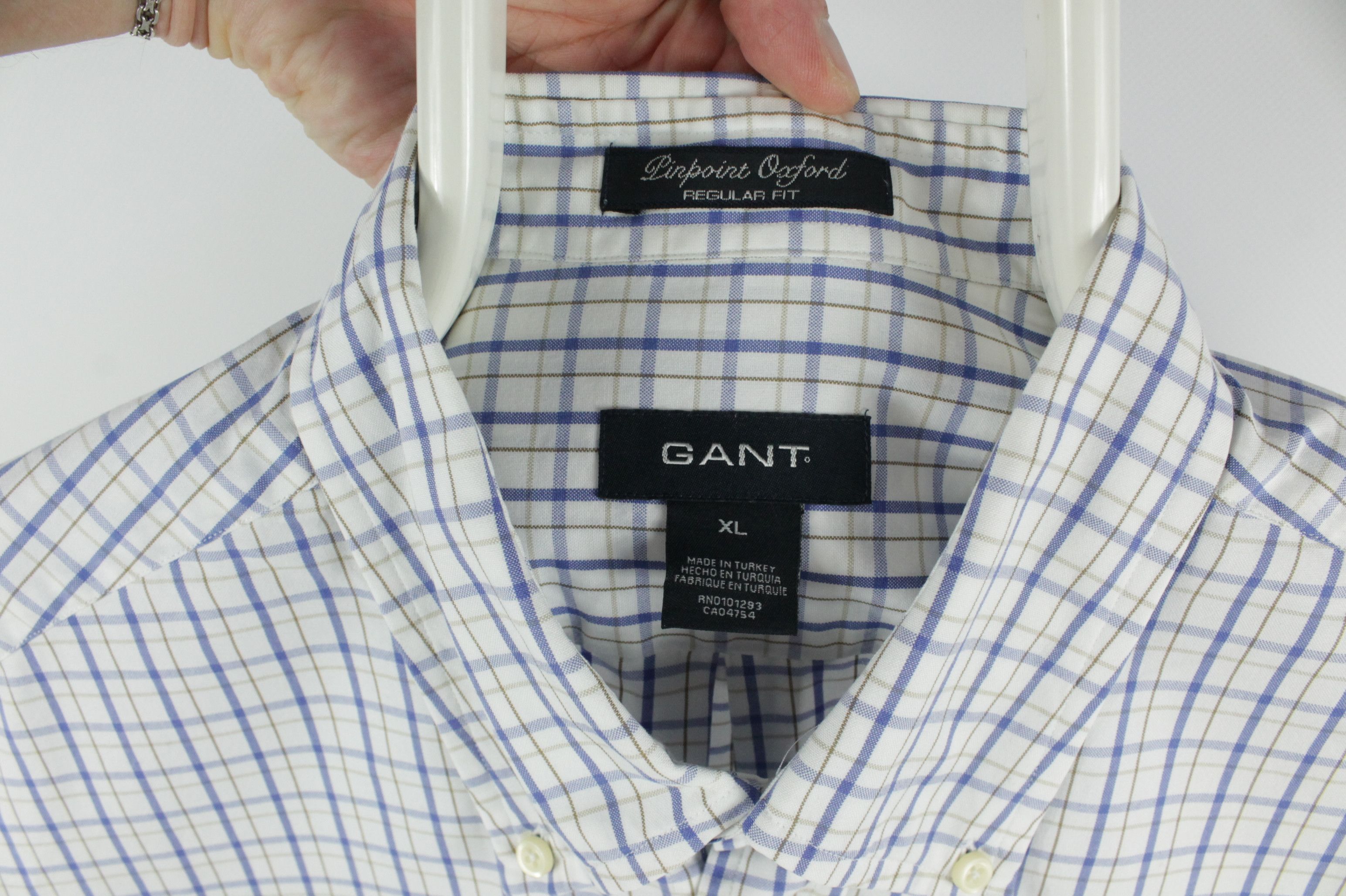 Gant Vintage Gant Pinpoint Oxford Cotton Regular Fit Casual Shirt Size US XL / EU 56 / 4 - 3 Thumbnail