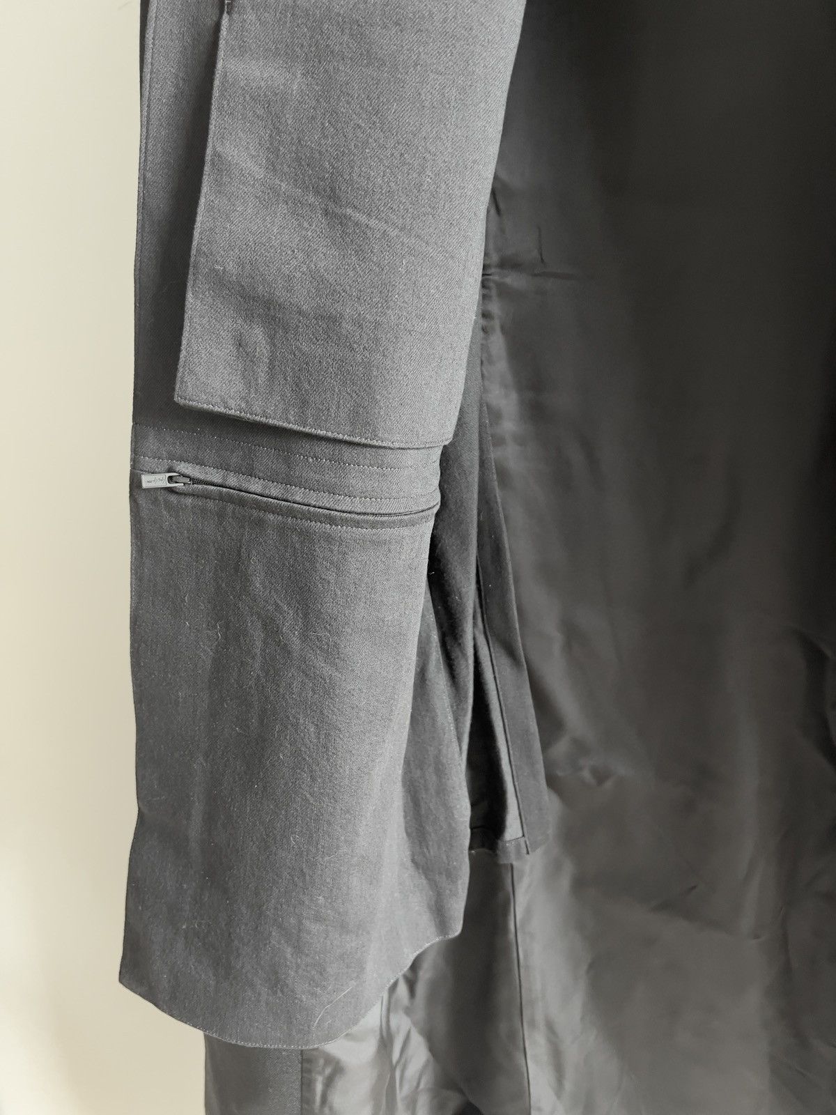 Yohji Yamamoto Yohji Yamamoto Pour Homme - Hidden Right Double layered JKT Size US XL / EU 56 / 4 - 6 Thumbnail