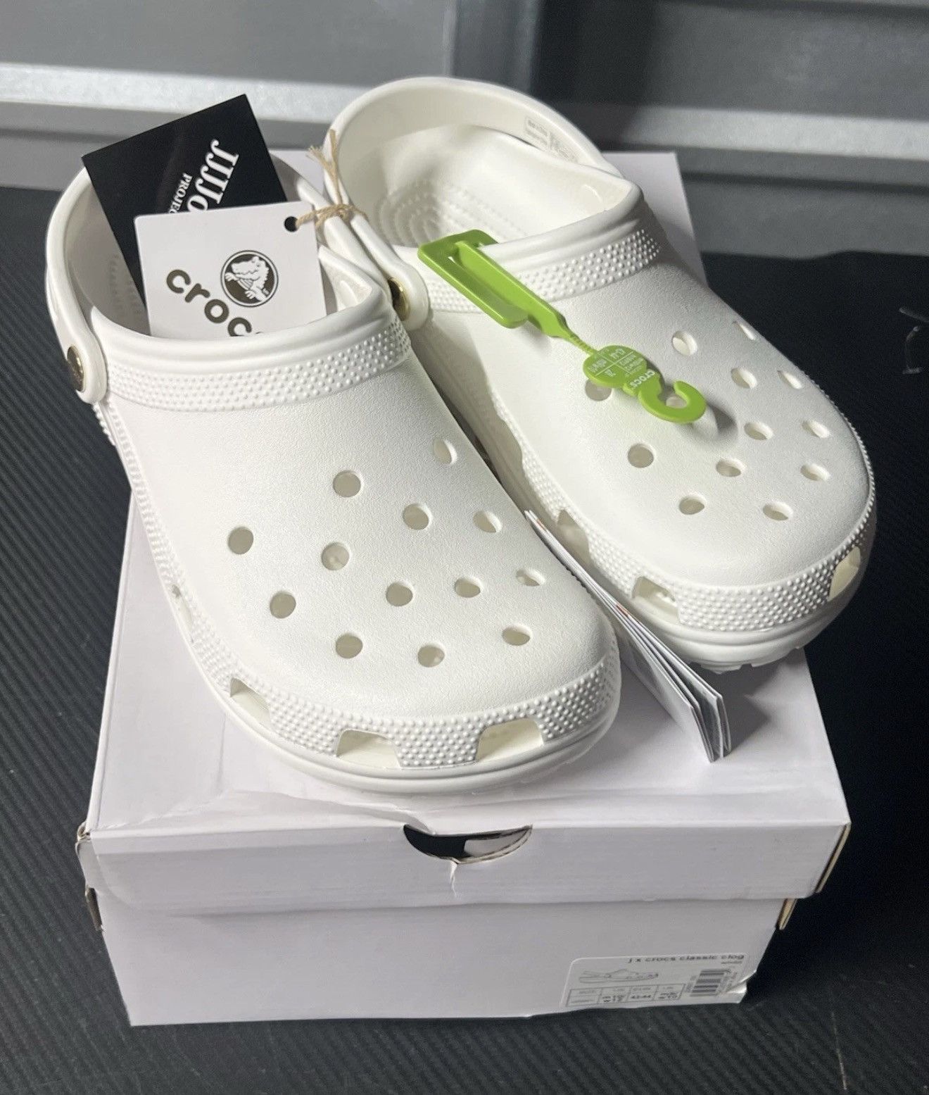 JJJJound JJJJound x Crocs Classic Clog White Size US 10 (M) - In Hand Size US 10 / EU 43 - 1 Thumbnail