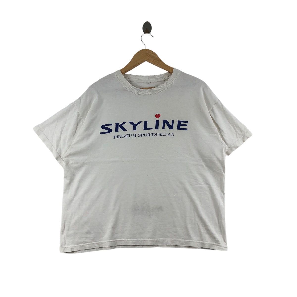Vintage Vintage 90s SKYLINE T-Shirt Nissan Racing Motosports Size US L / EU 52-54 / 3 - 1 Thumbnail