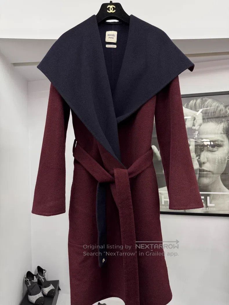 Hermes Hermes Patchwork double-sided cashmere coat Size XS / US 0-2 / IT 36-38 - 1 Thumbnail