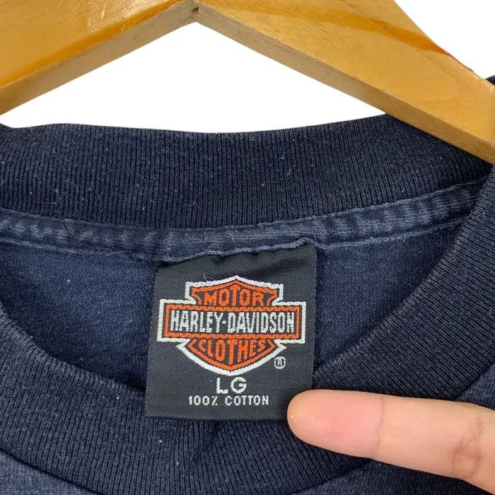 Harley Davidson Vintage 90’ HARLEY DAVIDSON MOTORCYCLE Flame Eagle Tee Shirt Size US L / EU 52-54 / 3 - 6 Thumbnail