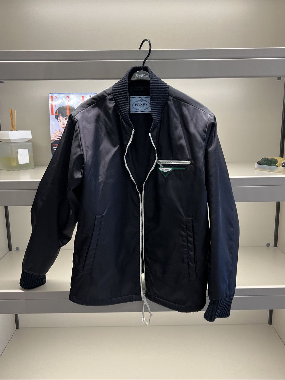 Prada Prada Triangle Logo Bomber Jacket Size 40 Size S / US 4 / IT 40 - 1 Thumbnail
