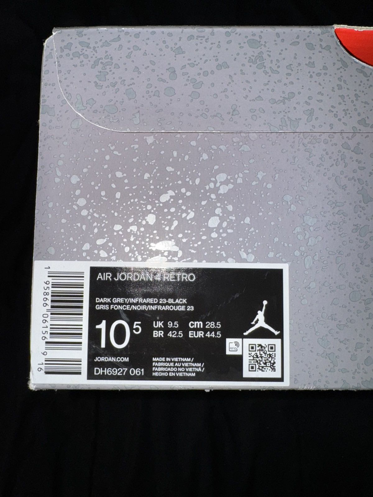 Jordan Brand × Nike Air Jordan 4 Retro Infrared Size US 10.5 / EU 43-44 - 12 Thumbnail