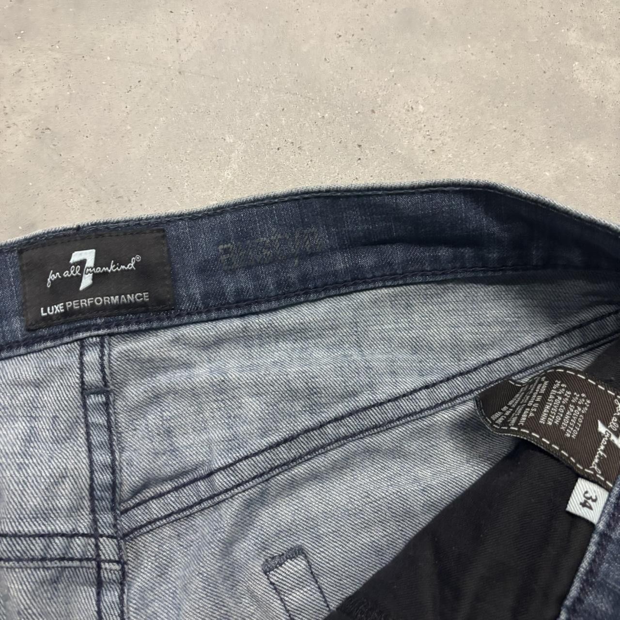 Japanese Brand × Vintage Crazy Vintage Y2K/2000s Grunge Dark Wash Streetwear Denim Jeans! Size US 34 / EU 50 - 7 Thumbnail