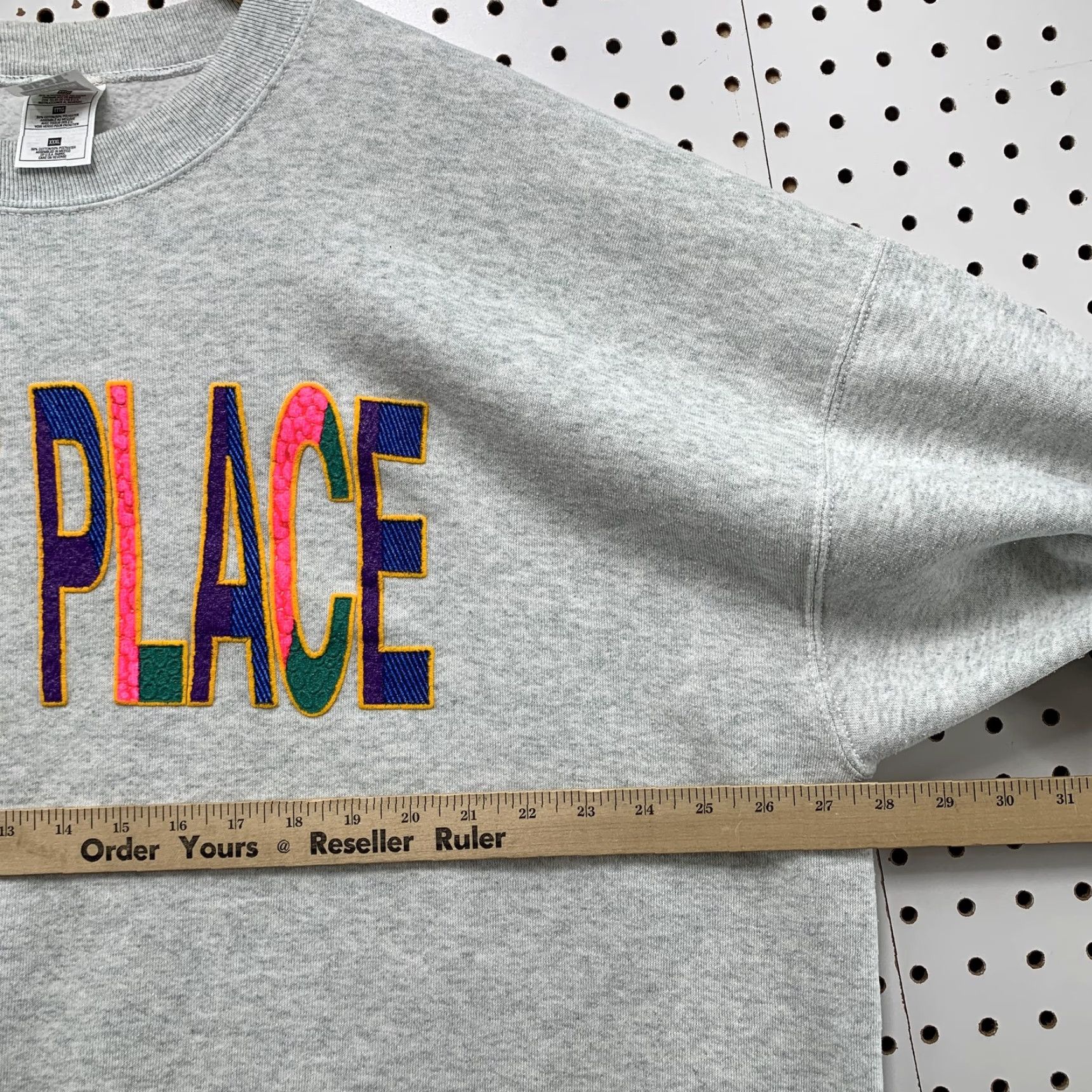 Fruit Of The Loom VINTAGE Fruit of the Loom Sweatshirt Crewneck Gray 3XL Mens 90s Pullover Graphic Print Size US XXL / EU 58 / 5 - 4 Thumbnail